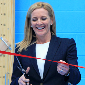 Gabby Logan opens the Jubilee Sports Hall