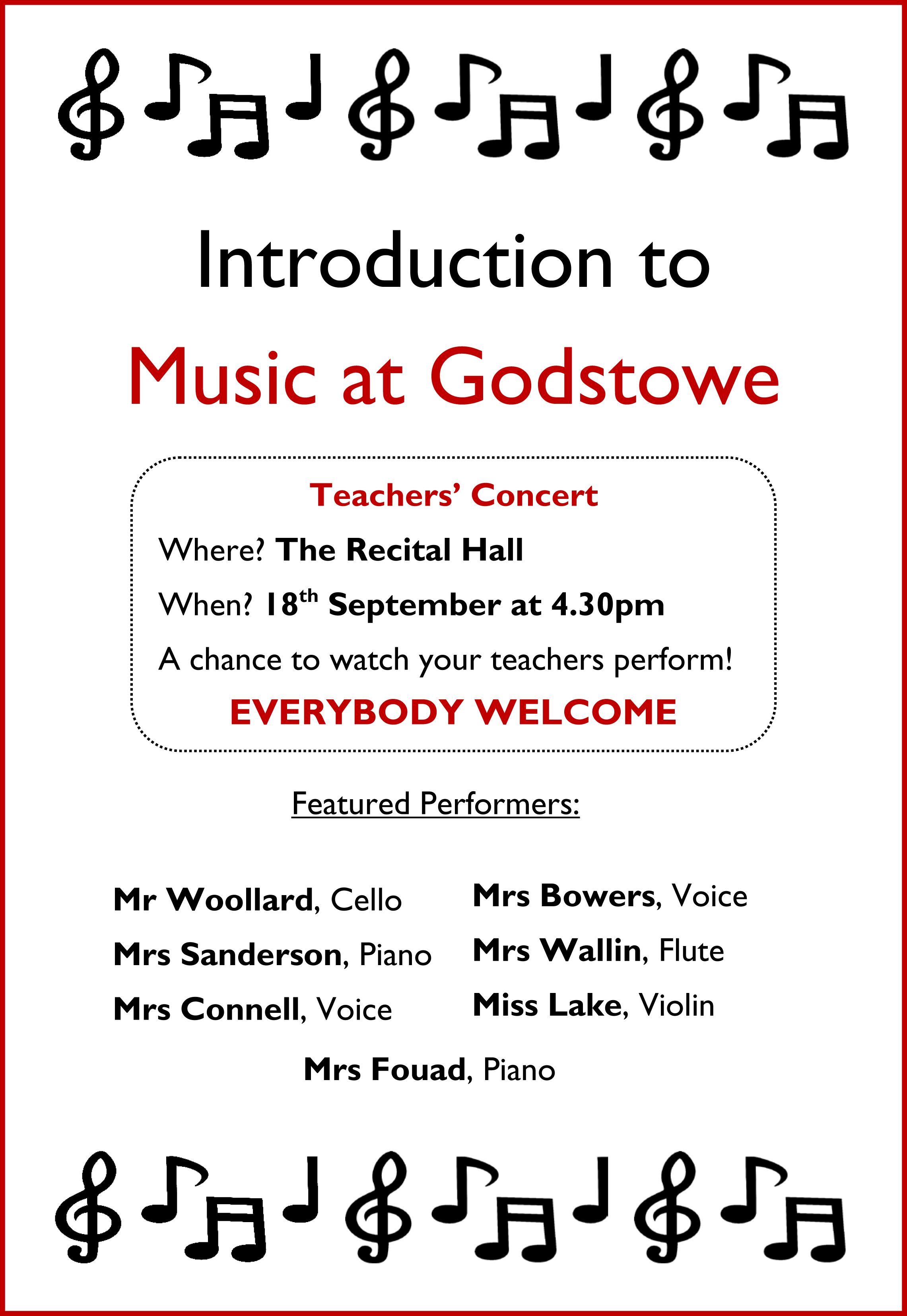 Teachers to perform in concert