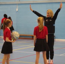 Professional netballer visits Godstowe Professional netballer visits Godstowe