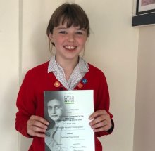 Lexi is Highly Commended at National Writing Competition Lexi is Highly Commended at National Writing Competition
